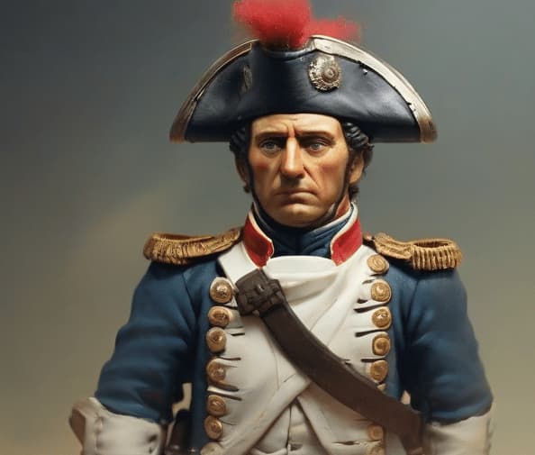 Miniatura policromática que representa a Napoleón Bonaparte