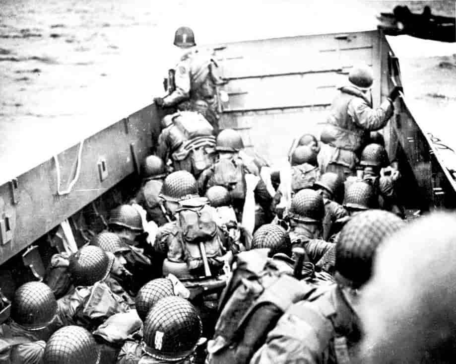 Lancha de desembarco del día D en la Segunda Guerra Mundial